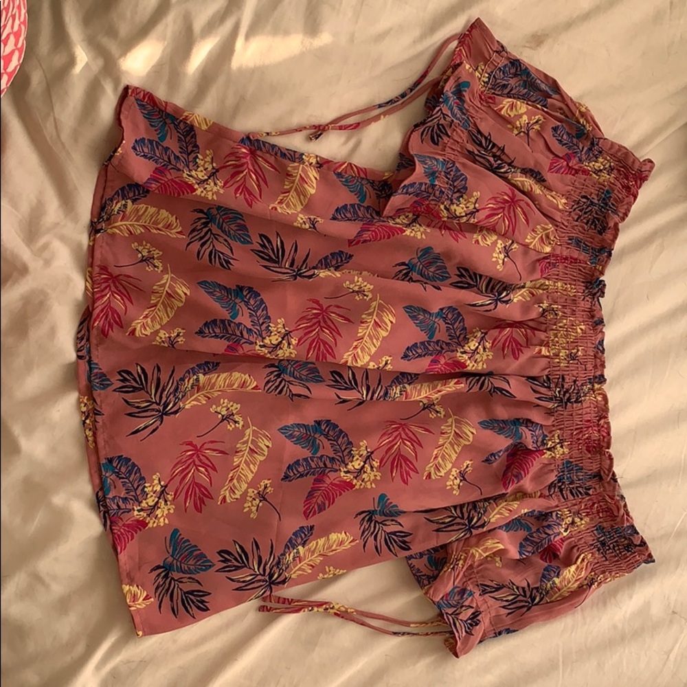 Tropical Off The Shoulder Shirt